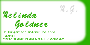 melinda goldner business card
